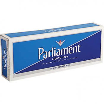 Parliament lights 100\'s cigarettes 10 cartons