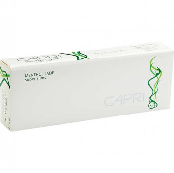 Capri Menthol Jade 100\'s box cigarettes 10 cartons