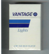 Vantage Lights hard box cigarettes 10 cartons