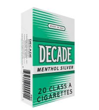 Decade Menthol Silver King Box cigarettes 10 cartons