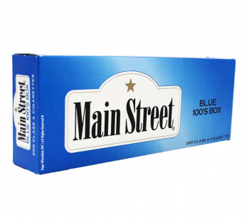 Main Street Blue 100s Box cigarettes 10 cartons