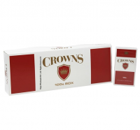 Crowns Red 100s cigarettes 10 cartons