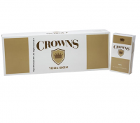 Crowns Gold 100s cigarettes 10 cartons