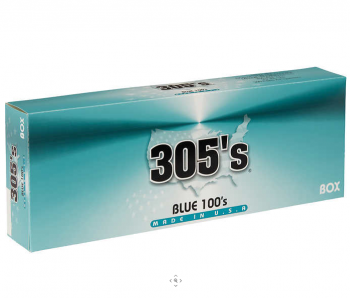305\'s Blue 100\'s Box cigarettes 10 cartons
