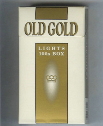 Old Gold Lights 100s Box hard box cigarettes 10 cartons