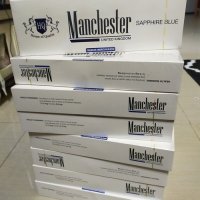 Manchester Sapphire Blue Cigarettes 10 cartons
