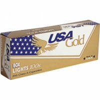 USA Gold lights 100s cigarettes 10 cartons