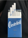 Chesterfield Blue 100s cigarettes 10 cartons