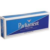 Parliament Lights 100's, White Pack, Box cigarettes 10 carton