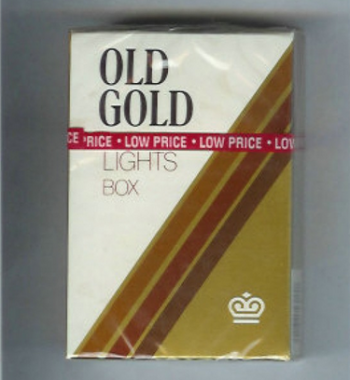 Old Gold Lights Box hard box cigarettes 10 cartons