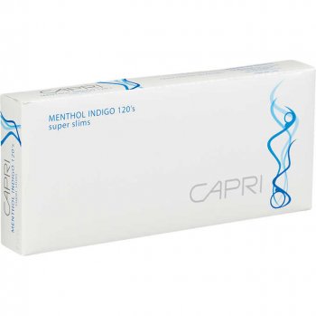 Capri Menthol Indigo 120\'s cigarettes 10 cartons