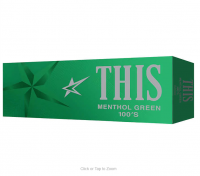 THIS Menthol Green 100s Box cigarettes 10 cartons