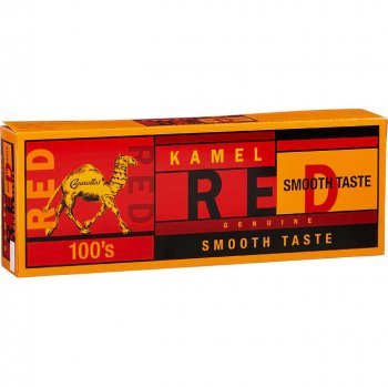 Kamel Red Smooth Taste 100\'s Box cigarettes 10 cartons