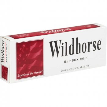 Wildhorse Red 100\'s Box cigarettes 10 cartons