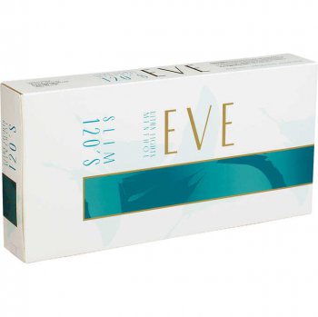 Eve Menthol Turquoise 120\'s Box cigarettes 10 cartons