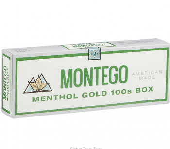 Montego Menthol Gold 100\'s Box cigarettes 10 cartons