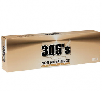305\'s Non-Filter Kings Box cigarettes 10 cartons
