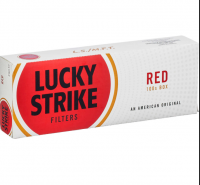 Lucky Strike Red 100's Box cigarettes 10 cartons