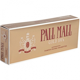 Pall Mall Gold 100\'s cigarettes 10 cartons