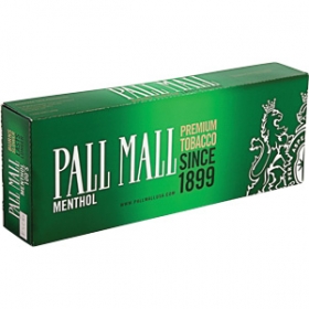 Pall Mall Menthol 100\'s cigarettes 10 cartons