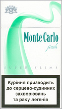 Monte Carlo Super Slims Fresh 100`s cigarettes 10 cartons