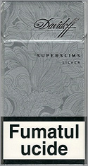Davidoff Super Slims Silver Cigarettes 10 cartons