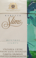 Karelia Slims Menthol Lights 100`s Cigarettes 10 cartons