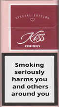 KISS SUPER SLIMS CHERRY cigarettes 10 cartons