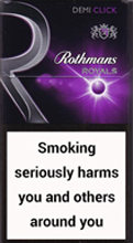 ROTHMANS ROYALS DEMI CLICK PURPLE cigarettes 10 cartons