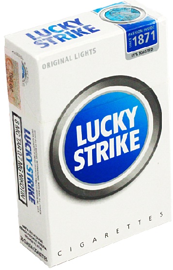 Lucky Strike Lights cigarettes 10 cartons - Click Image to Close