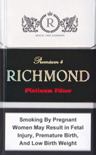 RICHMOND PLATINUM FILTER cigarettes 10 cartons