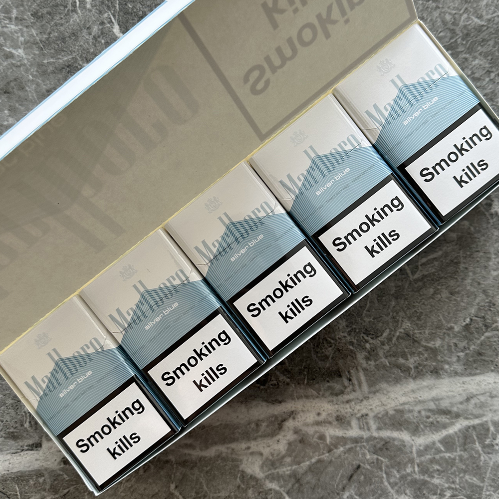 Marlboro Silver Blue Cigarettes 10 cartons - Click Image to Close